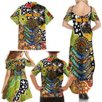 Personalised Tigers NRL Celebrating 50 Years of Naidoc Family Matching Summer Maxi Dress and Hawaiian Shirt NAIDOC Week 2025 Aboriginal