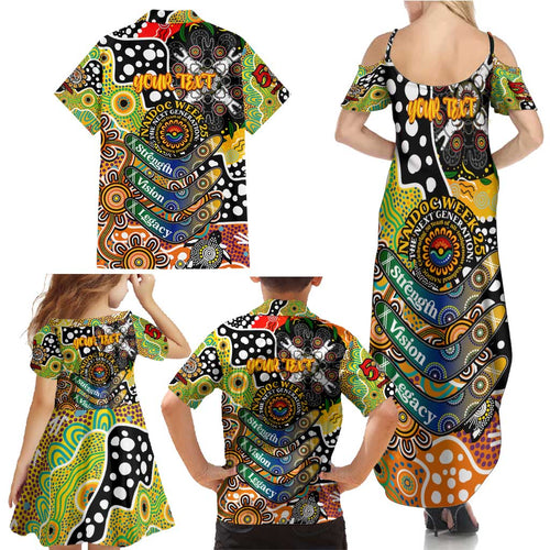 Personalised Tigers NRL Celebrating 50 Years of Naidoc Family Matching Summer Maxi Dress and Hawaiian Shirt NAIDOC Week 2025 Aboriginal
