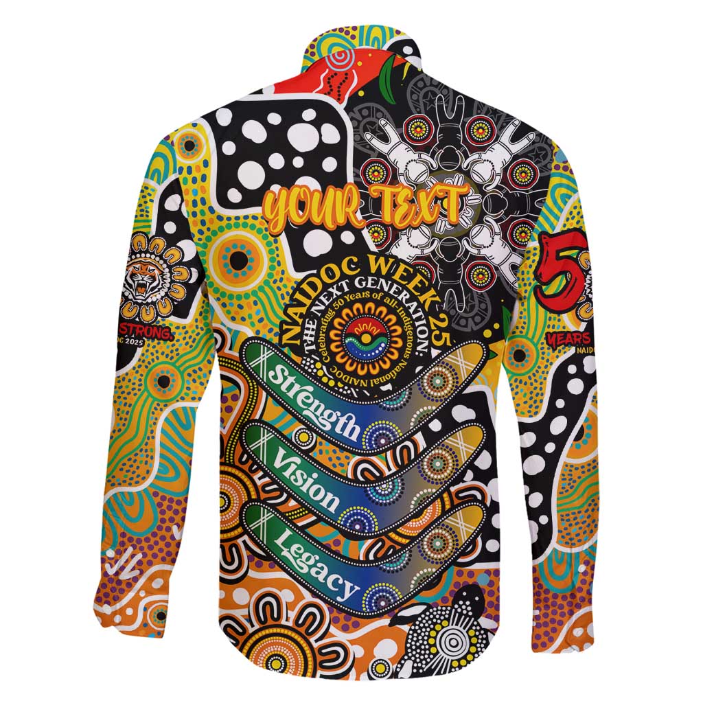 Personalised Tigers NRL Celebrating 50 Years of Naidoc Family Matching Summer Maxi Dress and Hawaiian Shirt NAIDOC Week 2025 Aboriginal