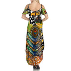 Personalised Tigers NRL Celebrating 50 Years of Naidoc Family Matching Summer Maxi Dress and Hawaiian Shirt NAIDOC Week 2025 Aboriginal
