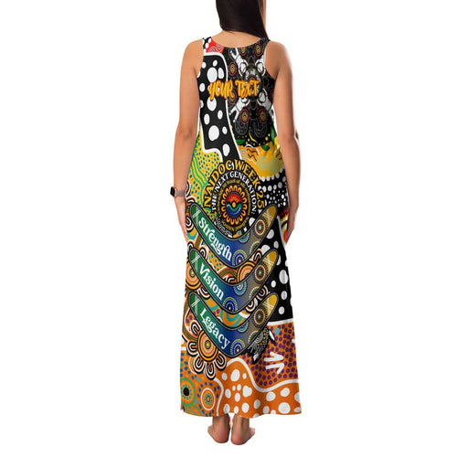 Personalised Tigers NRL Celebrating 50 Years of Naidoc Family Matching Tank Maxi Dress and Hawaiian Shirt NAIDOC Week 2025 Aboriginal