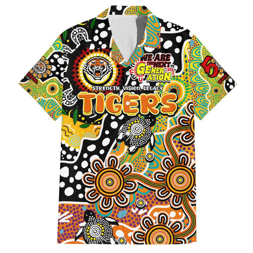 Personalised Tigers NRL Celebrating 50 Years of Naidoc Hawaiian Shirt NAIDOC Week 2025 Aboriginal