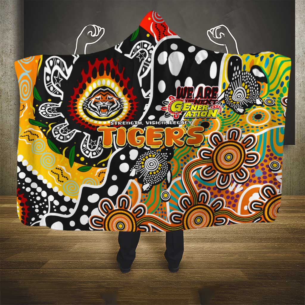 Tigers NRL Celebrating 50 Years of Naidoc Hooded Blanket NAIDOC Week 2025 Aboriginal