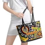 Tigers NRL Celebrating 50 Years of Naidoc Leather Tote Bag NAIDOC Week 2025 Aboriginal