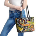 Tigers NRL Celebrating 50 Years of Naidoc Leather Tote Bag NAIDOC Week 2025 Aboriginal