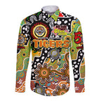 Personalised Tigers NRL Celebrating 50 Years of Naidoc Long Sleeve Button Shirt NAIDOC Week 2025 Aboriginal