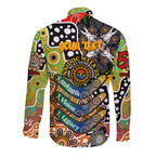 Personalised Tigers NRL Celebrating 50 Years of Naidoc Long Sleeve Button Shirt NAIDOC Week 2025 Aboriginal
