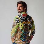 Personalised Tigers NRL Celebrating 50 Years of Naidoc Long Sleeve Polo Shirt NAIDOC Week 2025 Aboriginal