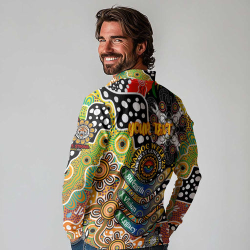 Personalised Tigers NRL Celebrating 50 Years of Naidoc Long Sleeve Polo Shirt NAIDOC Week 2025 Aboriginal