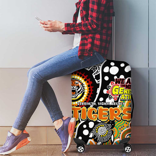 Tigers NRL Celebrating 50 Years of Naidoc Luggage Cover NAIDOC Week 2025 Aboriginal