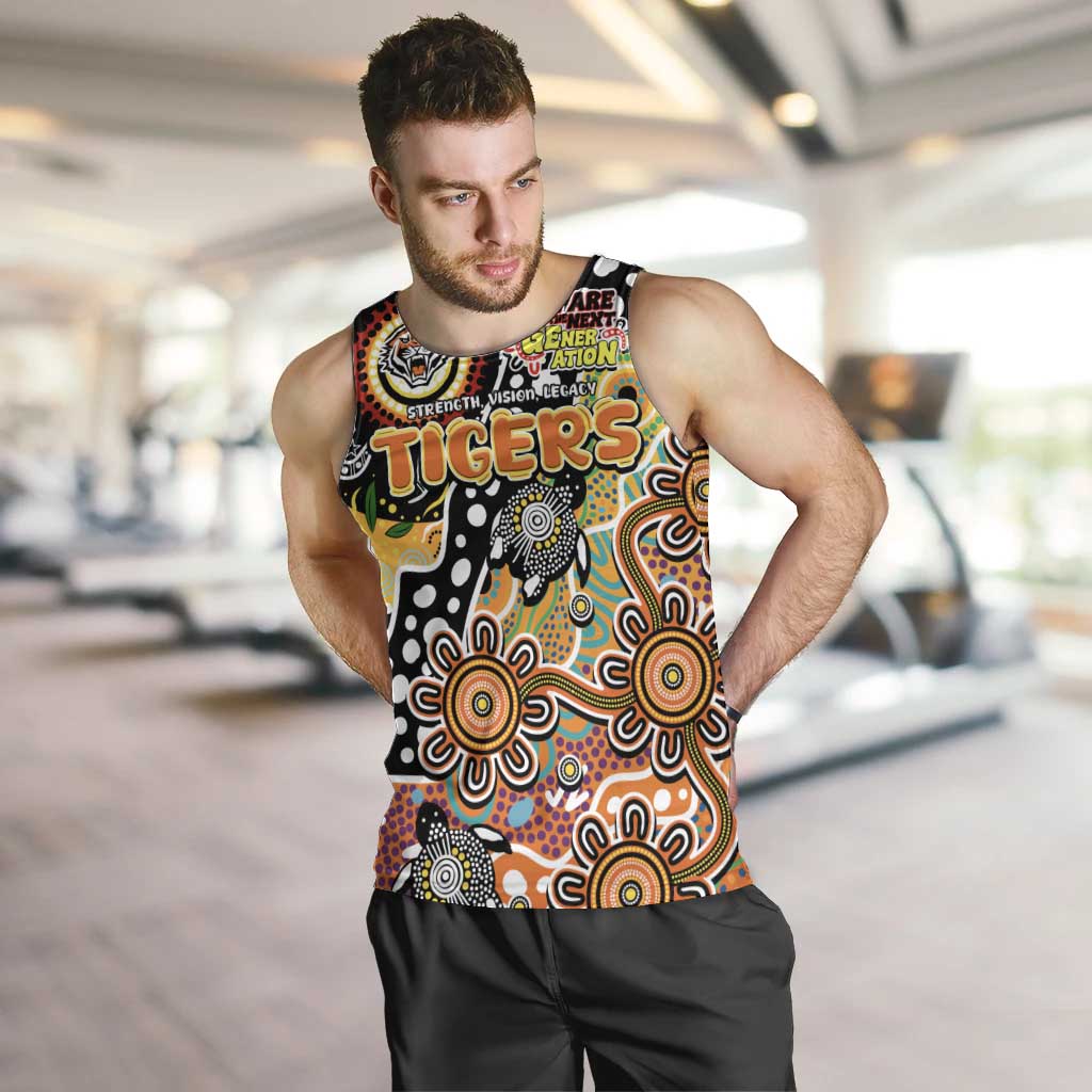 Personalised Tigers NRL Celebrating 50 Years of Naidoc Men Tank Top NAIDOC Week 2025 Aboriginal
