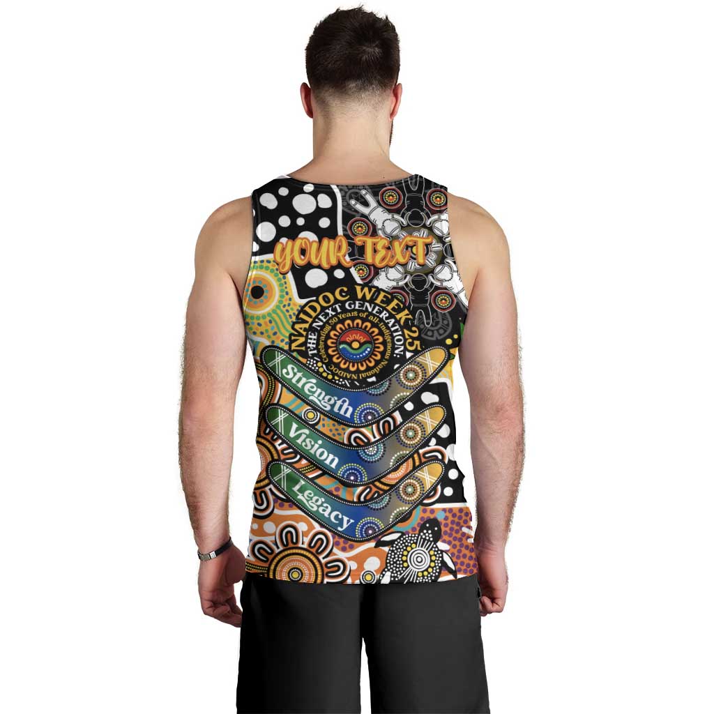 Personalised Tigers NRL Celebrating 50 Years of Naidoc Men Tank Top NAIDOC Week 2025 Aboriginal