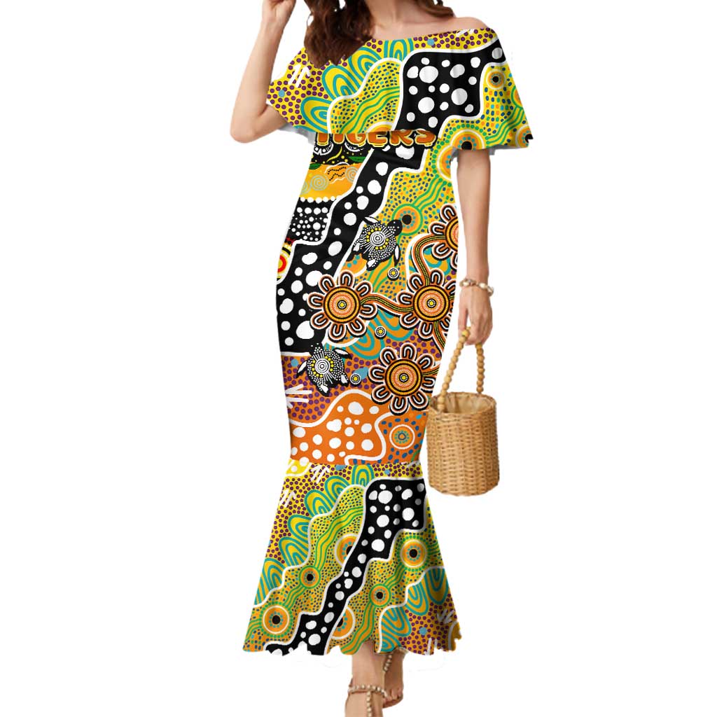 Personalised Tigers NRL Celebrating 50 Years of Naidoc Mermaid Dress NAIDOC Week 2025 Aboriginal