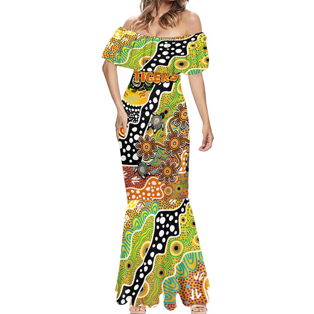 Personalised Tigers NRL Celebrating 50 Years of Naidoc Mermaid Dress NAIDOC Week 2025 Aboriginal