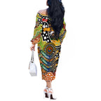 Personalised Tigers NRL Celebrating 50 Years of Naidoc Off The Shoulder Long Sleeve Dress NAIDOC Week 2025 Aboriginal