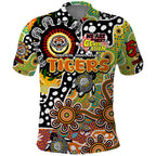 Personalised Tigers NRL Celebrating 50 Years of Naidoc Polo Shirt NAIDOC Week 2025 Aboriginal