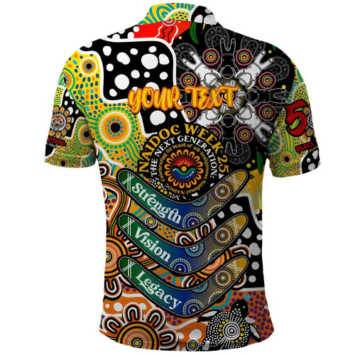 Personalised Tigers NRL Celebrating 50 Years of Naidoc Polo Shirt NAIDOC Week 2025 Aboriginal
