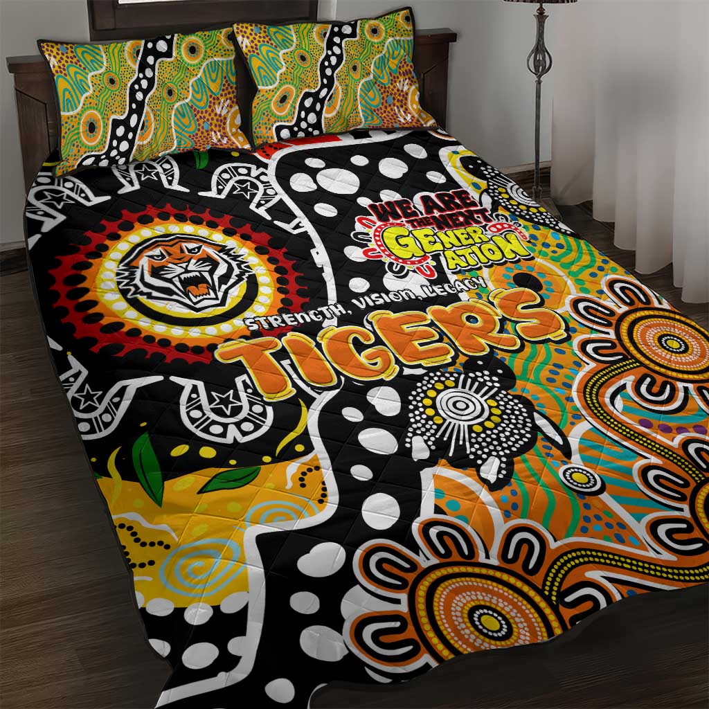 Tigers NRL Celebrating 50 Years of Naidoc Quilt Bed Set NAIDOC Week 2025 Aboriginal