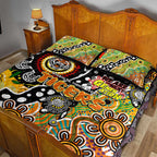 Tigers NRL Celebrating 50 Years of Naidoc Quilt Bed Set NAIDOC Week 2025 Aboriginal