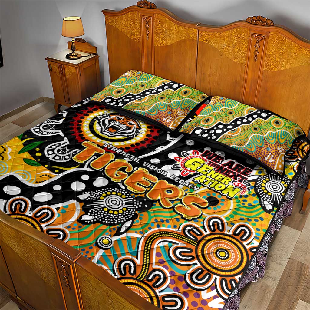 Tigers NRL Celebrating 50 Years of Naidoc Quilt Bed Set NAIDOC Week 2025 Aboriginal