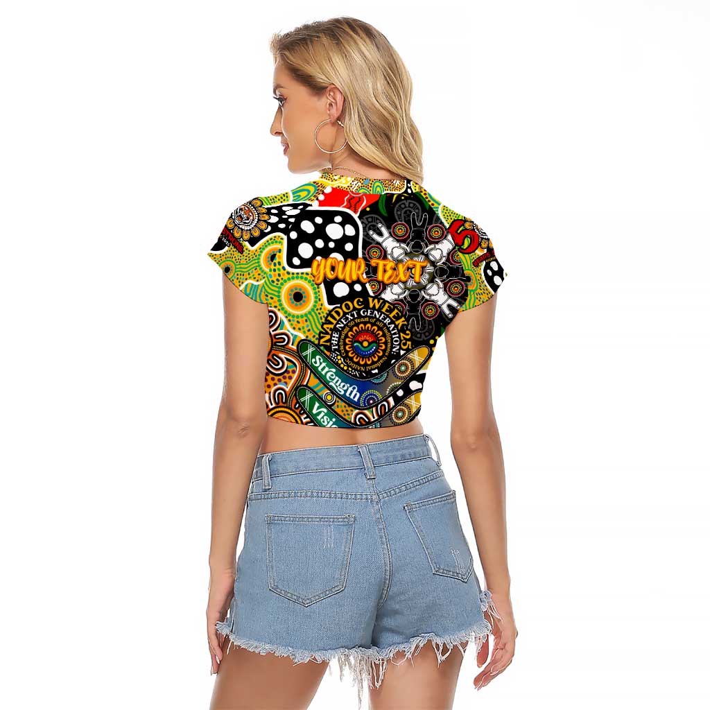 Personalised Tigers NRL Celebrating 50 Years of Naidoc Raglan Cropped T Shirt NAIDOC Week 2025 Aboriginal