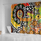Tigers NRL Celebrating 50 Years of Naidoc Shower Curtain NAIDOC Week 2025 Aboriginal