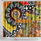 Tigers NRL Celebrating 50 Years of Naidoc Shower Curtain NAIDOC Week 2025 Aboriginal
