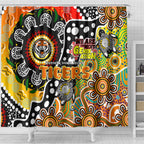 Tigers NRL Celebrating 50 Years of Naidoc Shower Curtain NAIDOC Week 2025 Aboriginal