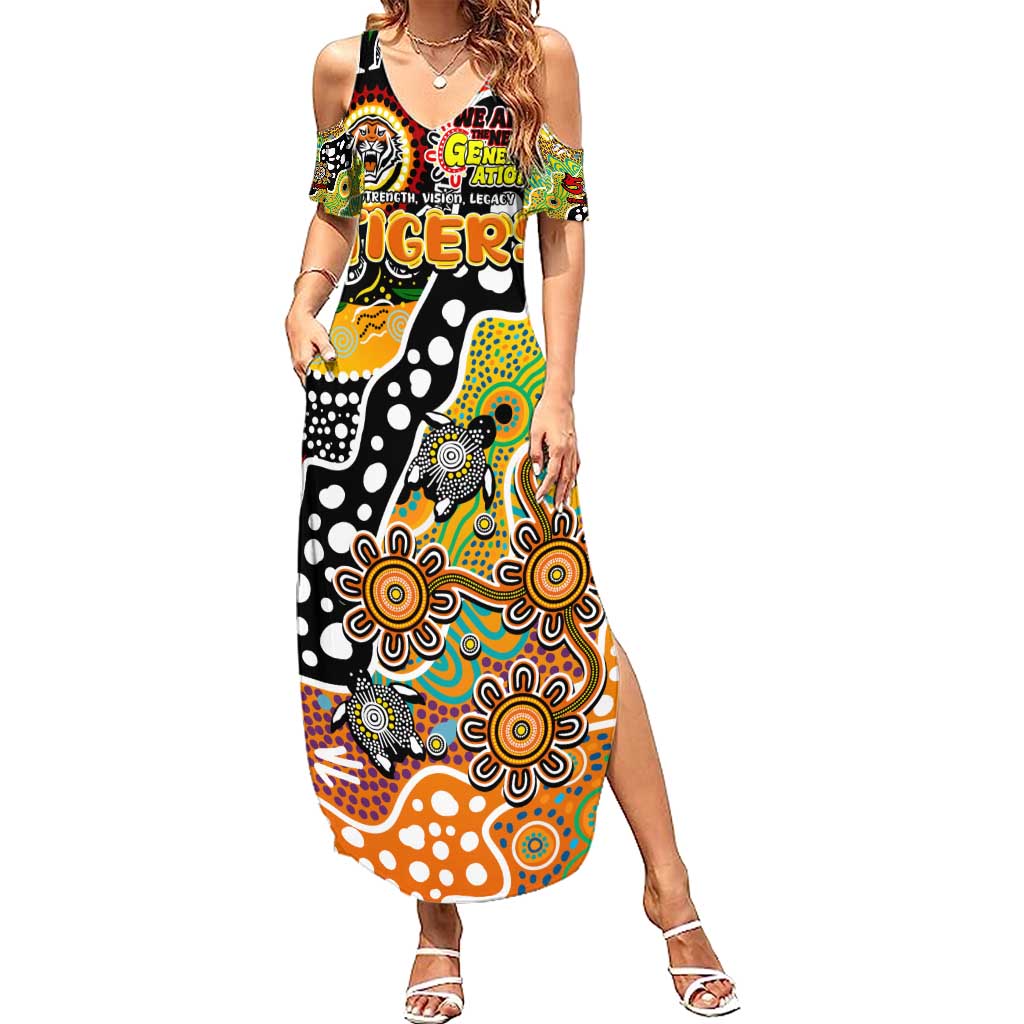 Personalised Tigers NRL Celebrating 50 Years of Naidoc Summer Maxi Dress NAIDOC Week 2025 Aboriginal