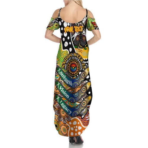 Personalised Tigers NRL Celebrating 50 Years of Naidoc Summer Maxi Dress NAIDOC Week 2025 Aboriginal