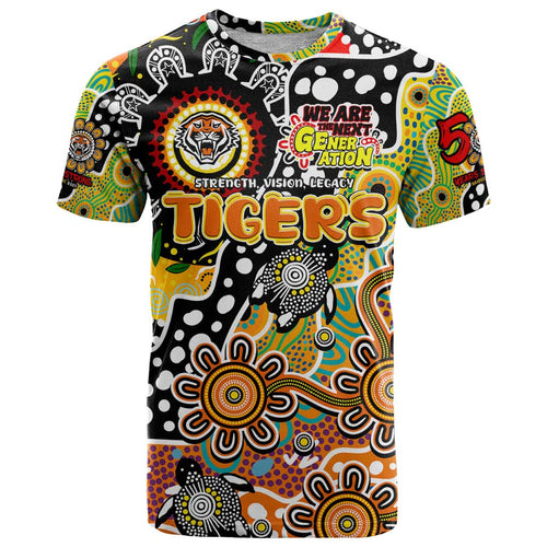 Personalised Tigers NRL Celebrating 50 Years of Naidoc T Shirt NAIDOC Week 2025 Aboriginal