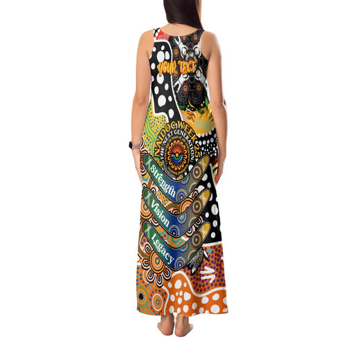 Personalised Tigers NRL Celebrating 50 Years of Naidoc Tank Maxi Dress NAIDOC Week 2025 Aboriginal