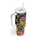 Tigers NRL Celebrating 50 Years of Naidoc Tumbler With Handle NAIDOC Week 2025 Aboriginal