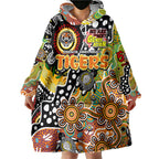 Personalised Tigers NRL Celebrating 50 Years of Naidoc Wearable Blanket Hoodie NAIDOC Week 2025 Aboriginal