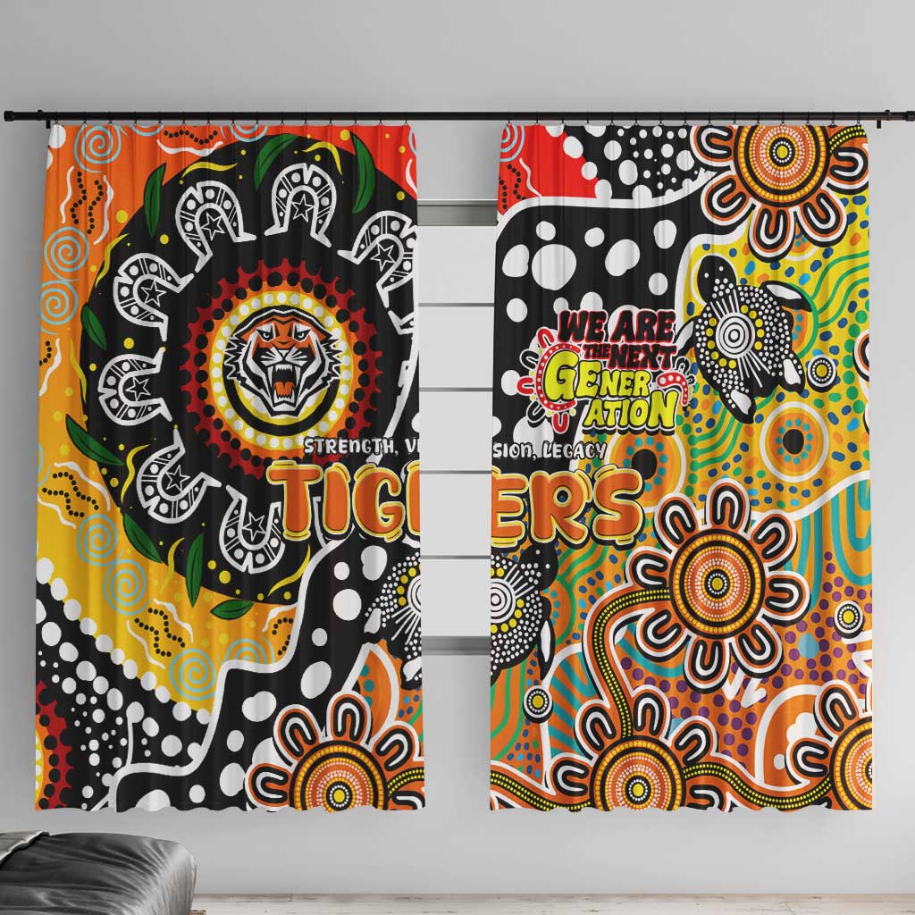 Tigers NRL Celebrating 50 Years of Naidoc Window Curtain NAIDOC Week 2025 Aboriginal
