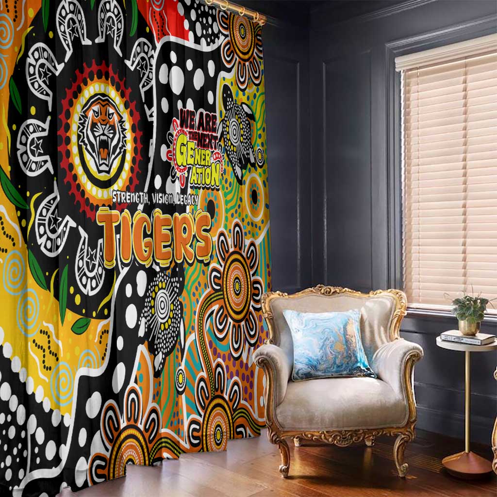 Tigers NRL Celebrating 50 Years of Naidoc Window Curtain NAIDOC Week 2025 Aboriginal