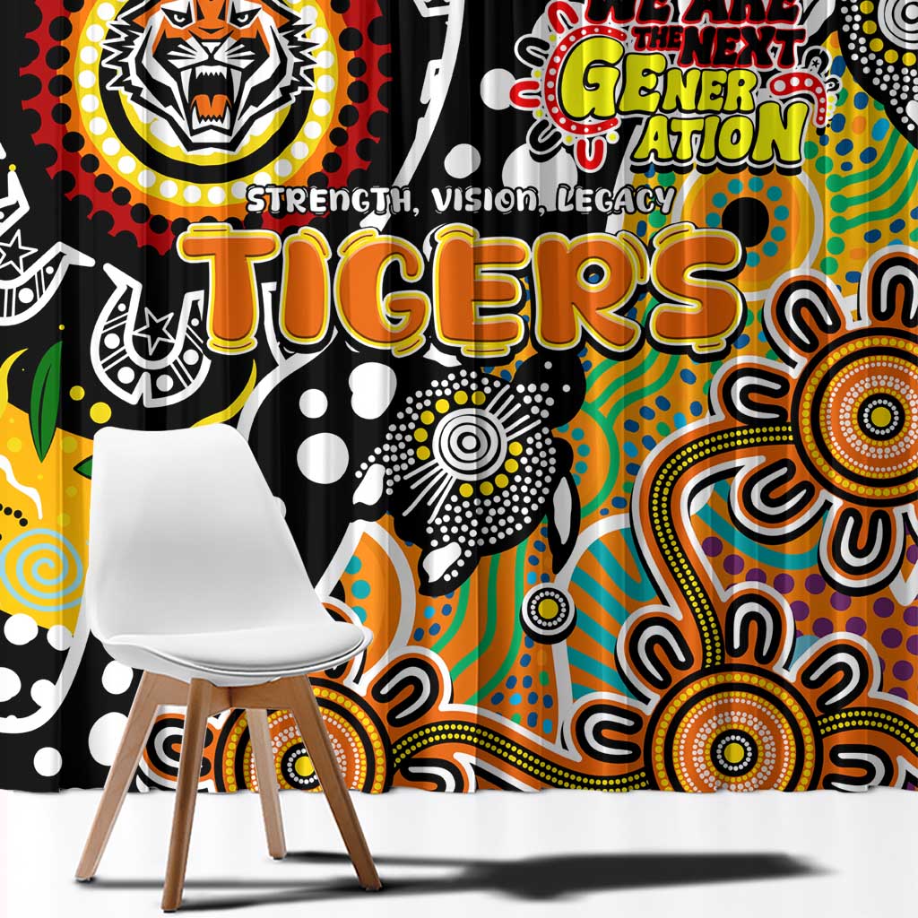 Tigers NRL Celebrating 50 Years of Naidoc Window Curtain NAIDOC Week 2025 Aboriginal
