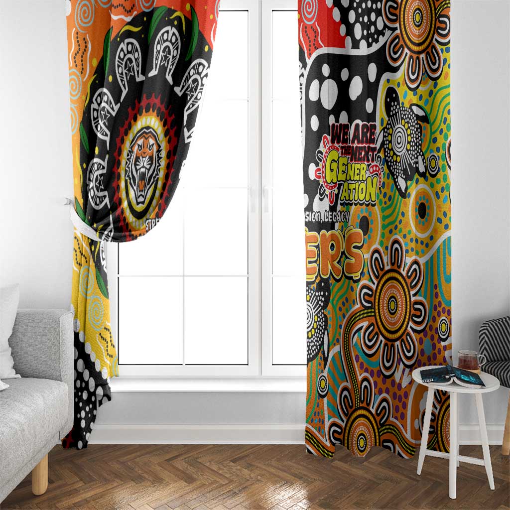 Tigers NRL Celebrating 50 Years of Naidoc Window Curtain NAIDOC Week 2025 Aboriginal