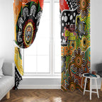 Tigers NRL Celebrating 50 Years of Naidoc Window Curtain NAIDOC Week 2025 Aboriginal
