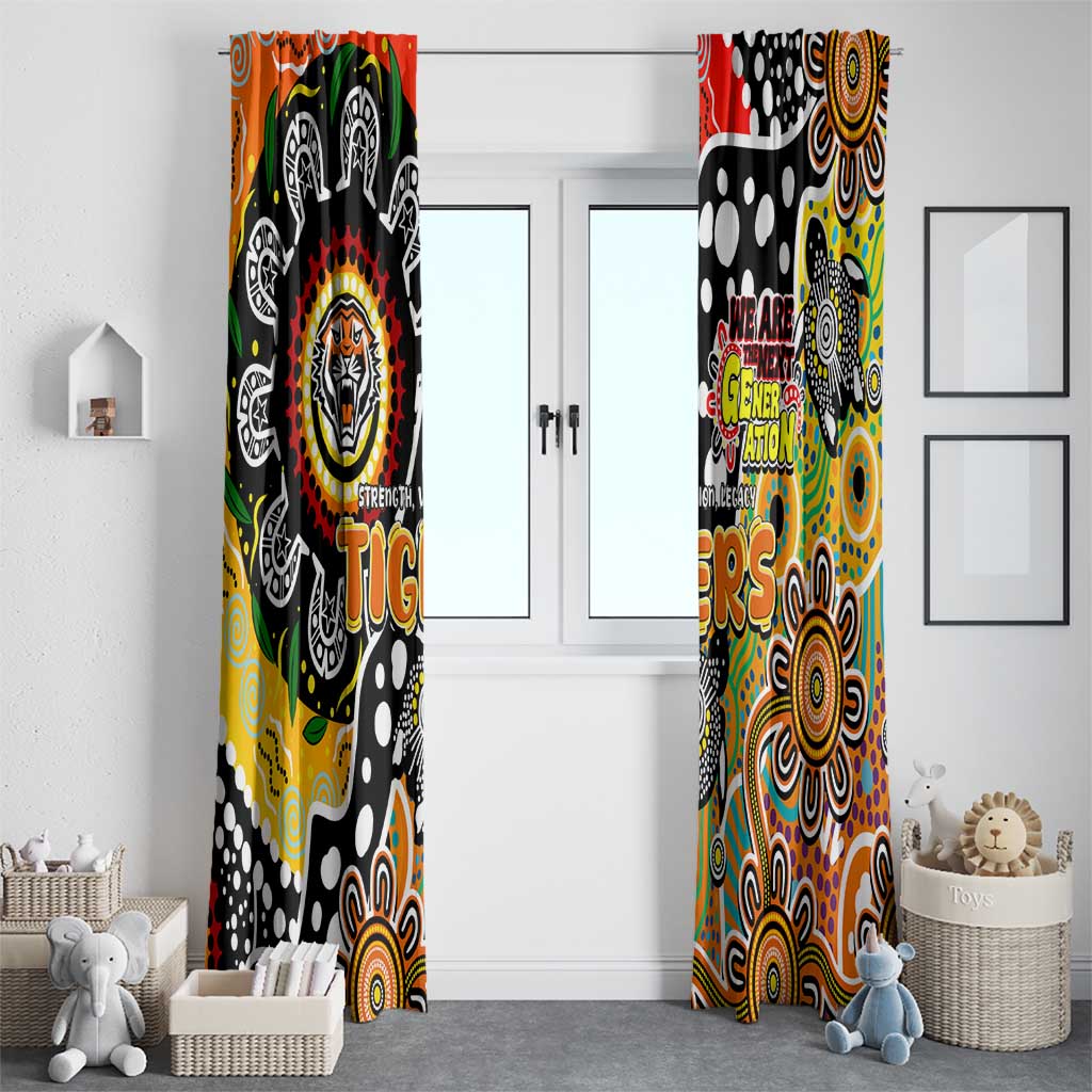 Tigers NRL Celebrating 50 Years of Naidoc Window Curtain NAIDOC Week 2025 Aboriginal
