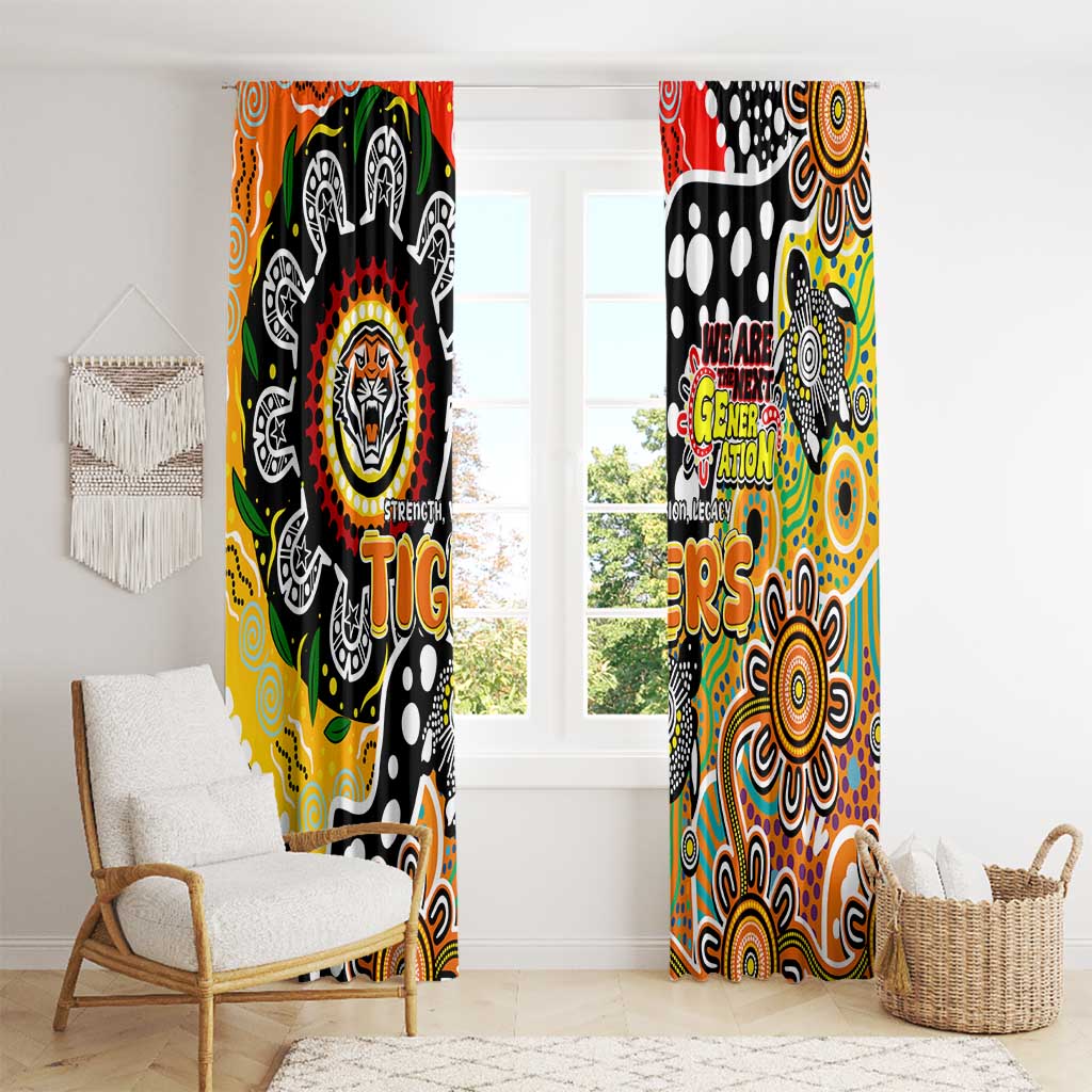 Tigers NRL Celebrating 50 Years of Naidoc Window Curtain NAIDOC Week 2025 Aboriginal