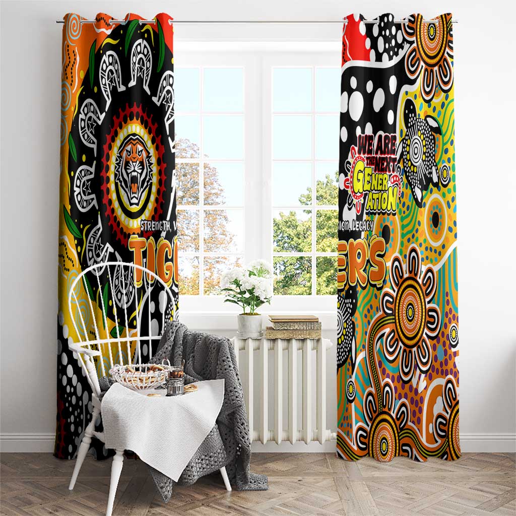 Tigers NRL Celebrating 50 Years of Naidoc Window Curtain NAIDOC Week 2025 Aboriginal