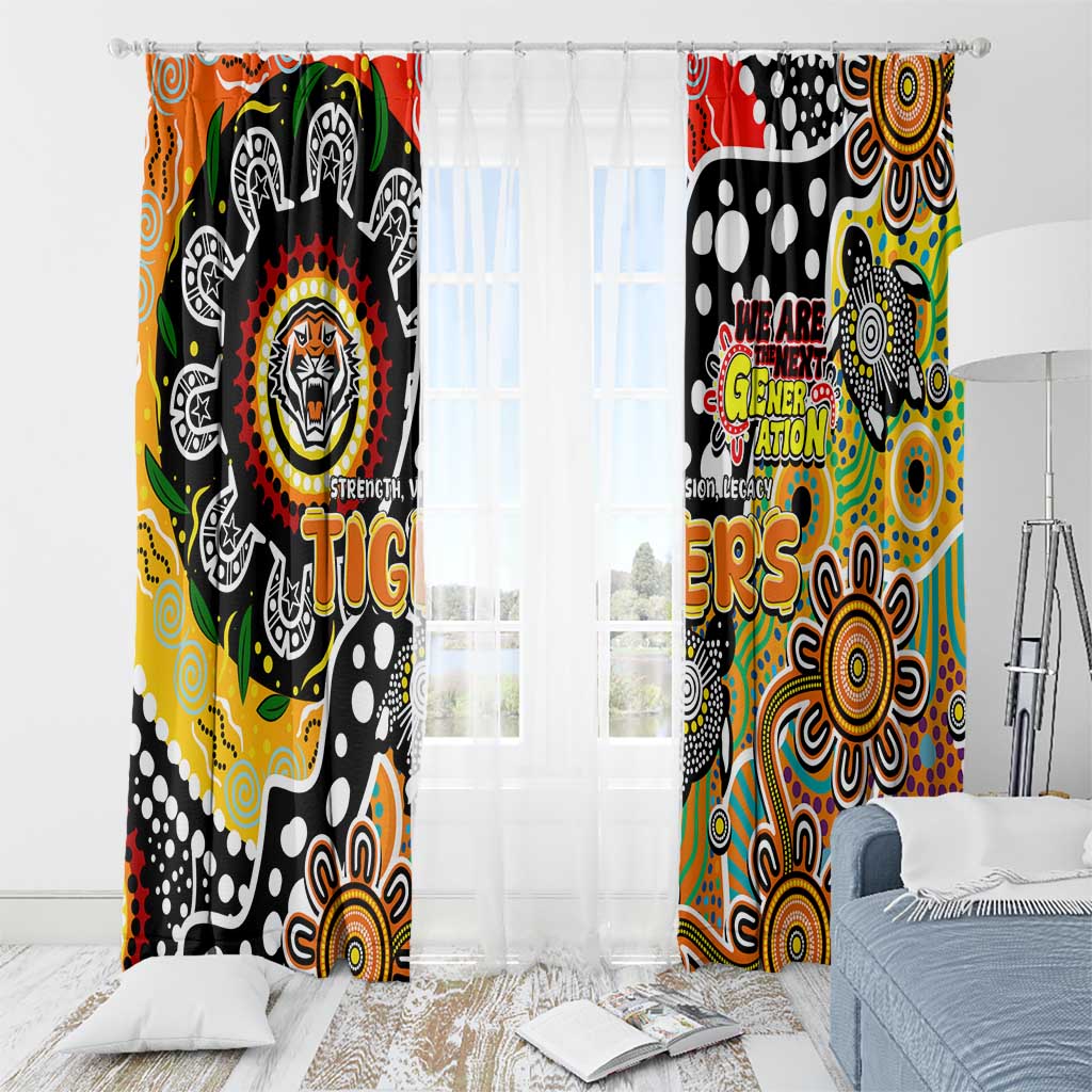 Tigers NRL Celebrating 50 Years of Naidoc Window Curtain NAIDOC Week 2025 Aboriginal