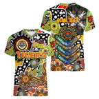 Personalised Tigers NRL Celebrating 50 Years of Naidoc Women V-Neck T-Shirt NAIDOC Week 2025 Aboriginal