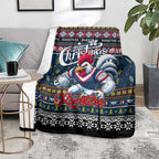 Roosters Rugby Xmas Blanket Australia NRL Mascot