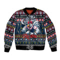 Personalized Roosters Rugby Xmas Bomber Jacket Australia NRL Mascot