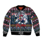 Personalized Roosters Rugby Xmas Bomber Jacket Australia NRL Mascot