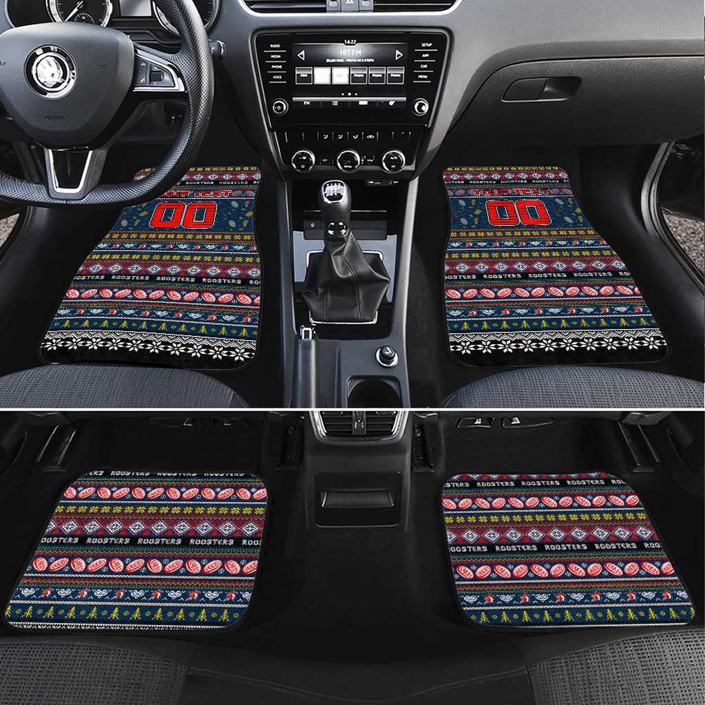Roosters Rugby Xmas Car Mats Australia NRL Mascot