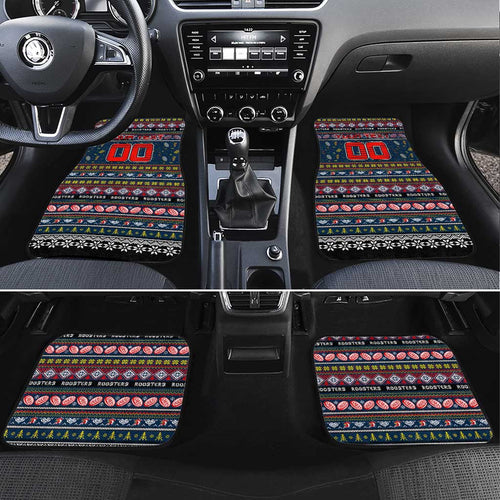 Roosters Rugby Xmas Car Mats Australia NRL Mascot