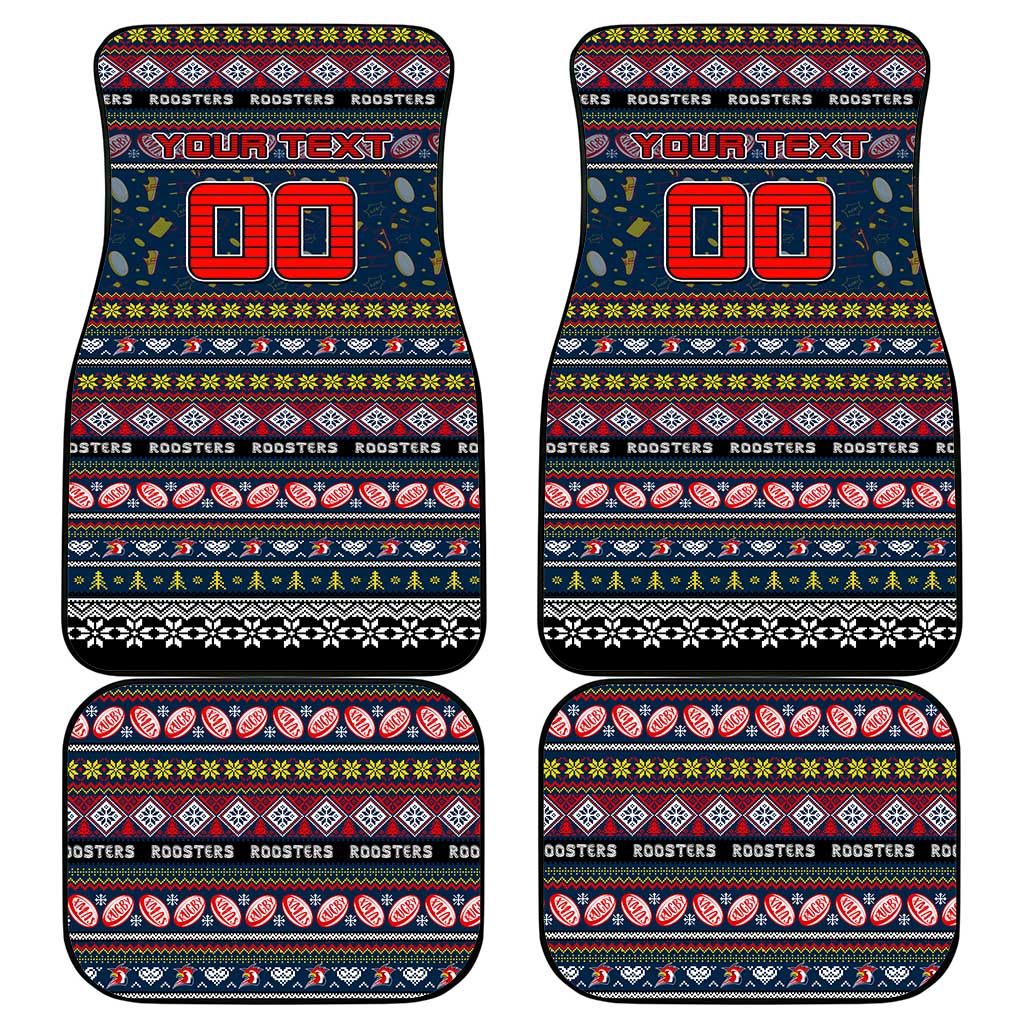 Roosters Rugby Xmas Car Mats Australia NRL Mascot